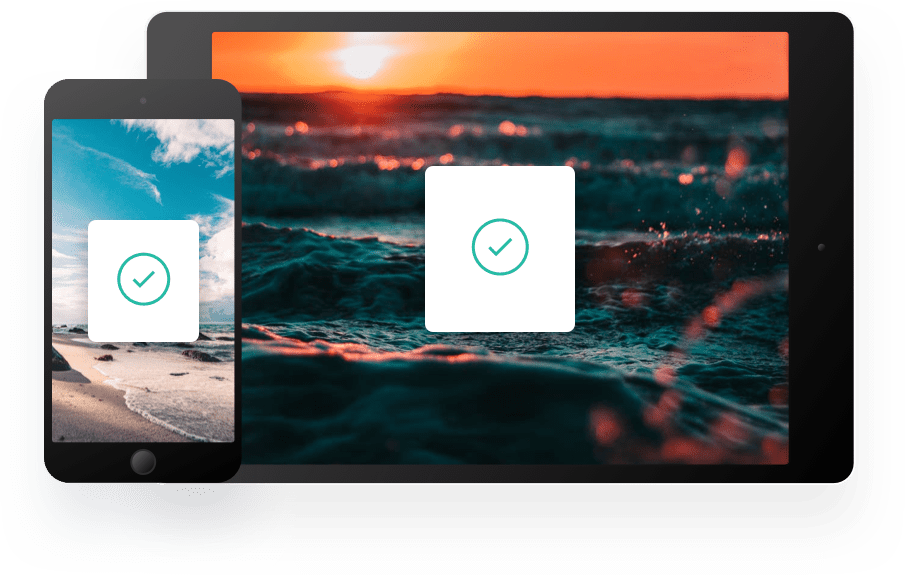 image of a tablet and a cellphone